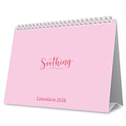 Calendário De Mesa 2026, Soothing rosa, 2633798, Spiral Soot - PT 1 UN Calendário De Mesa 2026, Soothing rosa, 2633798, Spiral Soot - PT 1 UN