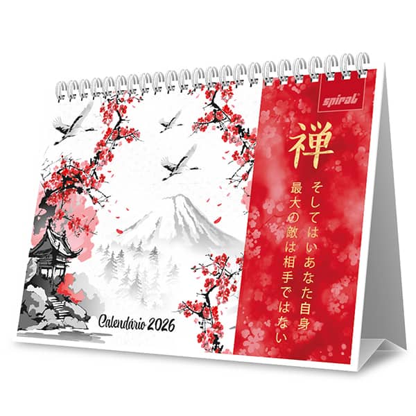 Calendário De Mesa 2026, Zen, 2635228, Spiral Zen - PT 1 UN