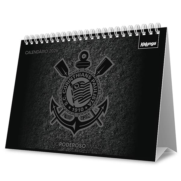 Calendário de mesa 2026 Corinthians 2635594 Spiral Sccp PT 1 UN