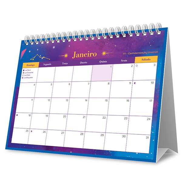 Calendário De Mesa 2026, Multiverso Zodíaco, 2635204, Spiral Mult - PT 1 UN