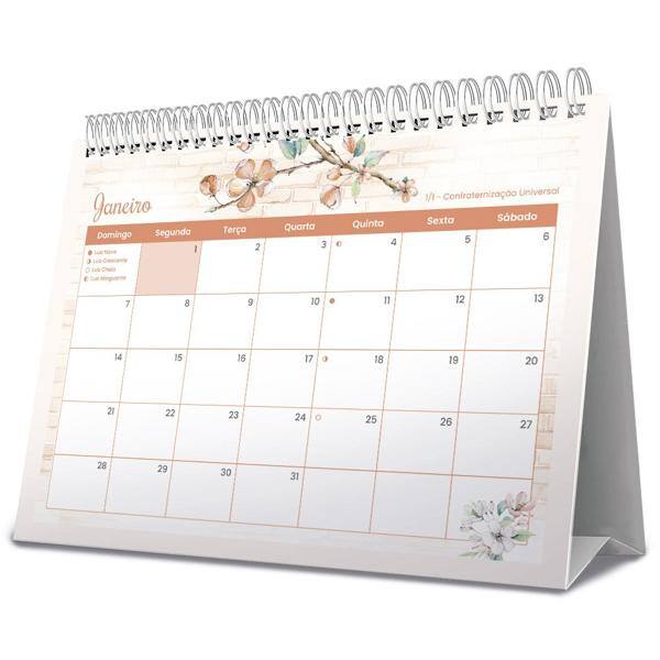 Calendário de Mesa 2024, Femmina, 2492410, Spiral Fem PT 1 UN