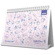 Calendário De Mesa 2024 Hello Kitty Spiral - PT 1 UN Calendário De Mesa 2024 Hello Kitty Spiral - PT 1 UN