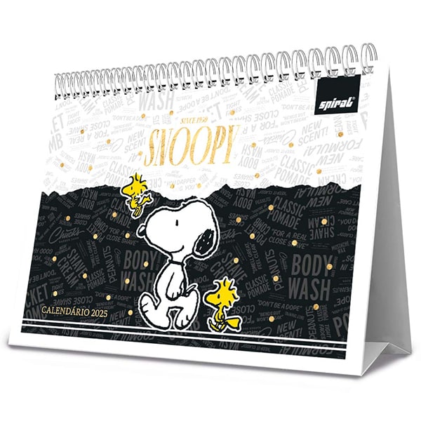 Calendário De Mesa 2025, Snoopy, 2515008, Spiral Sno - PT 1 UN