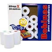 Bobina calculadora 69mmx34m . Spiral CX 20 UN Bobina calculadora 69mmx34m . Spiral CX 20 UN