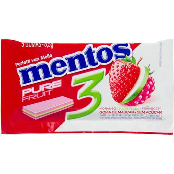 Mentos goma Pure Fruit 8,5g Mentos PT 1 UN