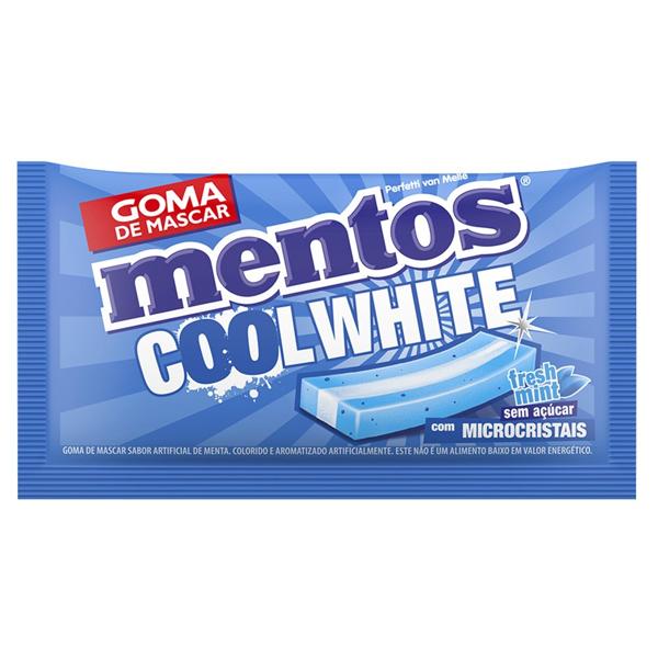 Goma de mascar Cool White, mint , 858282, Mentos - 1 UN