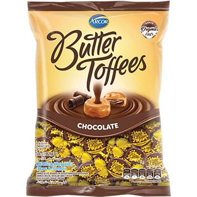 Bala Butter Toffees chocolate 100g 8108558 Arcor PT 16 UN