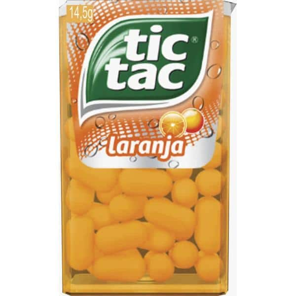 Mini pastilha refrescante, Tic tac, Laranja, 14,5g, 10703, Tic-tac - PT 1 UN