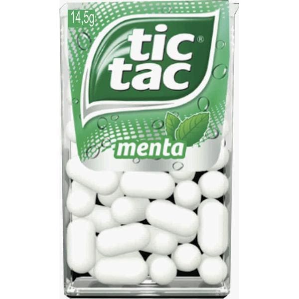 Mini pastilha refrescante, Tic tac, Menta, 14,5g, 10702, Tic-tac - PT 1 UN