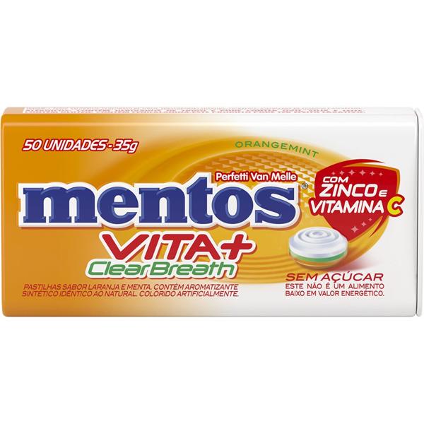 Mentos pastilha Clear Breath vita c 35g 1670432 Mentos PT 1 UN