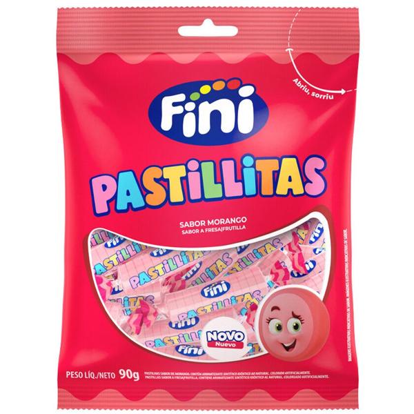 Pastilhas mini morango 90g, 10229, Fini - 1 UN