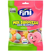 Bala de gelatina Mix Surpresa, Sabores sortidos, 80 g, 12213, Fini - PT 1 UN