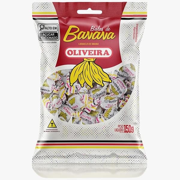 Bala de banana, 150 g, 12087, Oliveira - PT 1 UN