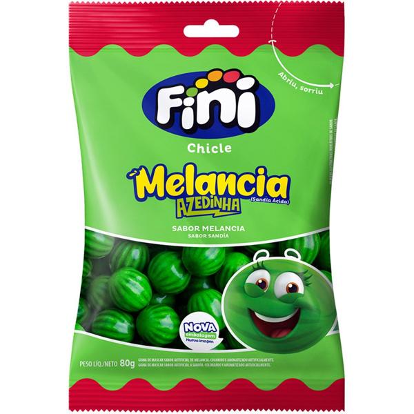 Goma de mascar melancia, 80g, 6527, Fini - PT 1 UN