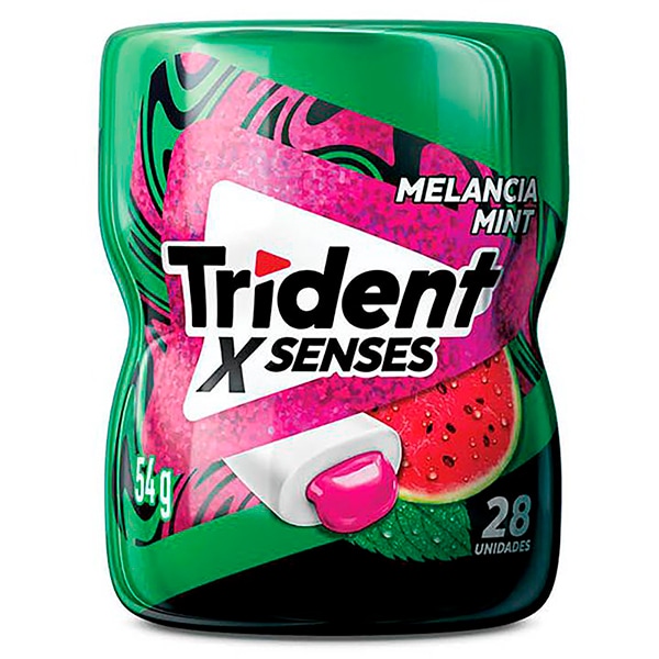 Goma de mascar XSenses, melancia, menta, 54g, 24146, Trident - PT 1 UN