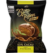 Bala Butter Toffees Cacau 53%, Pistache, 90g, 8109182, Arcor - PT 1 UN