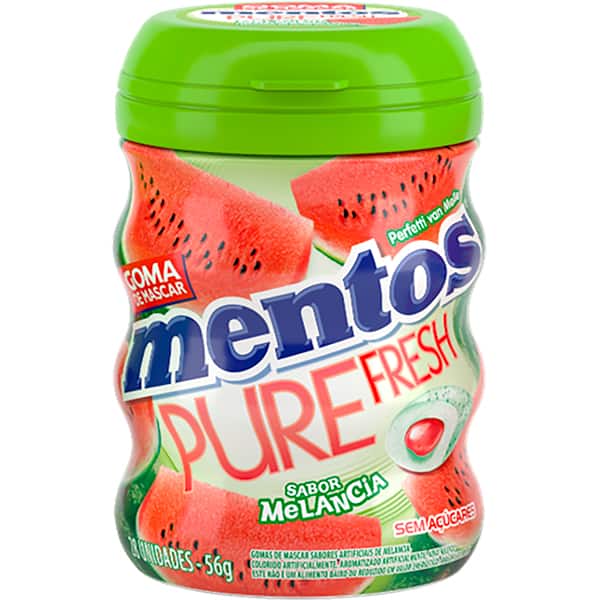 Mentos goma pure fresh melancia 56g 2001075 Mentos PT 1 UN Mentos goma pure fresh melancia 56g 2001075 Mentos PT 1 UN
