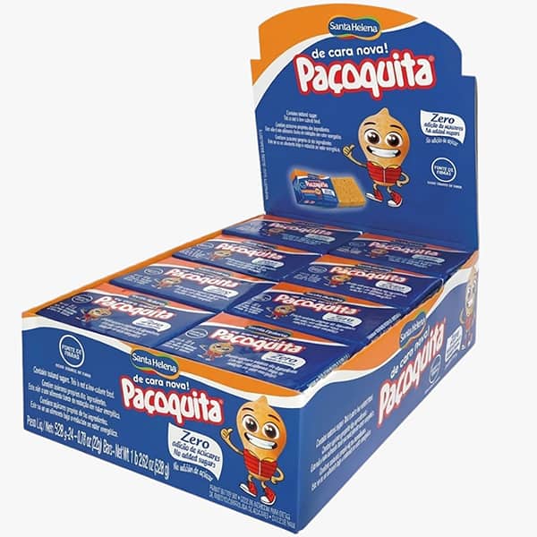 Paçoquita quadrada zero açúcar, 18g, 845, Santa Helena - PT 1 UN Paçoquita quadrada zero açúcar, 18g, 845, Santa Helena - PT 1 UN