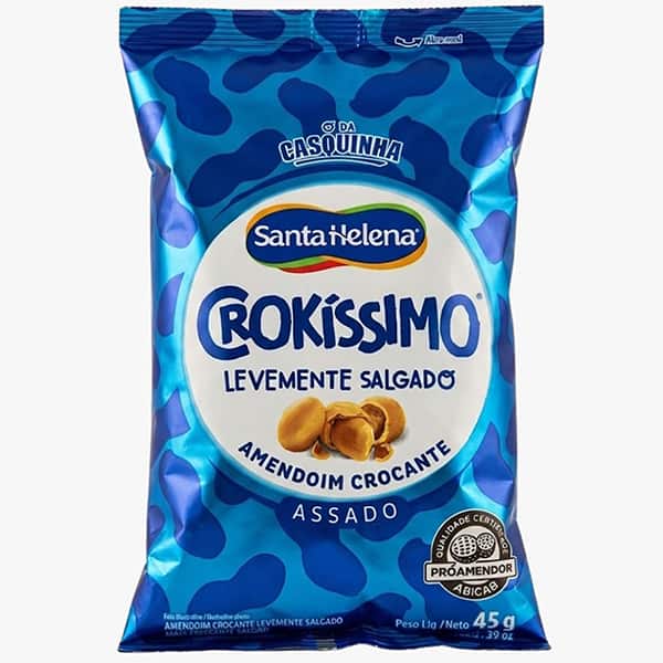 Amendoim crokissimo, 45g, 12131, Santa Helena - PT 1 UN Amendoim crokissimo, 45g, 12131, Santa Helena - PT 1 UN