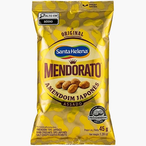 Amendoim japonês mendorato, 45g, 12130, Santa Helena - PT 1 UN Amendoim japonês mendorato, 45g, 12130, Santa Helena - PT 1 UN