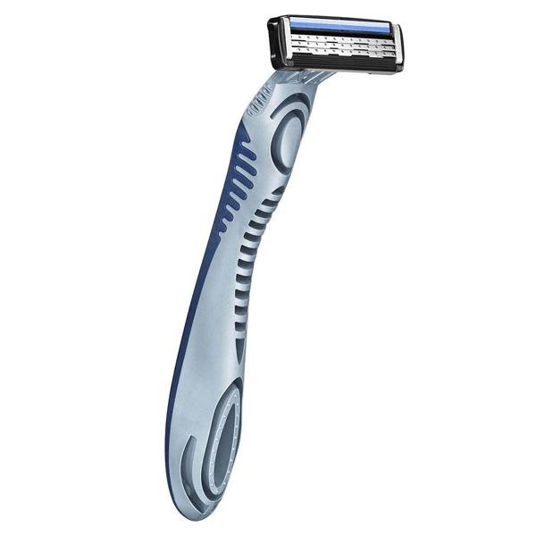 Aparelho de Barbear BIC Flex3, Corpo Ergonômico, Com Fita Lubrificante, Barbeador, Azul, 9419041 - BT 2 UN