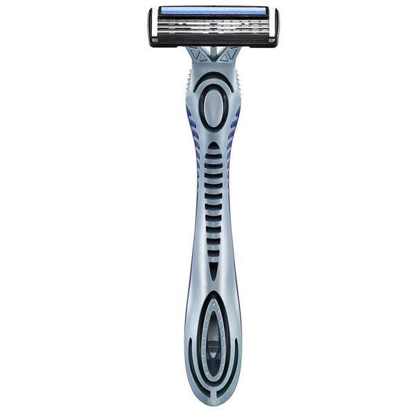 Aparelho de Barbear BIC Flex3, Corpo Ergonômico, Com Fita Lubrificante, Barbeador, Azul, 9419041 - BT 2 UN