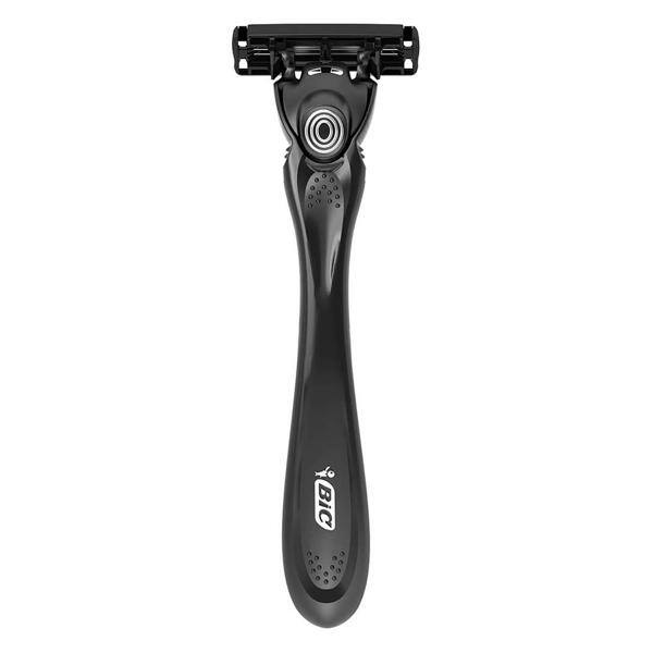 Aparelho de Barbear BIC Flex3 Hybrid, 3 Lâminas, Extra Suave + 5 Cargas, Corpo Ergonômico, Barbeador, 968722 - BT 5 UN