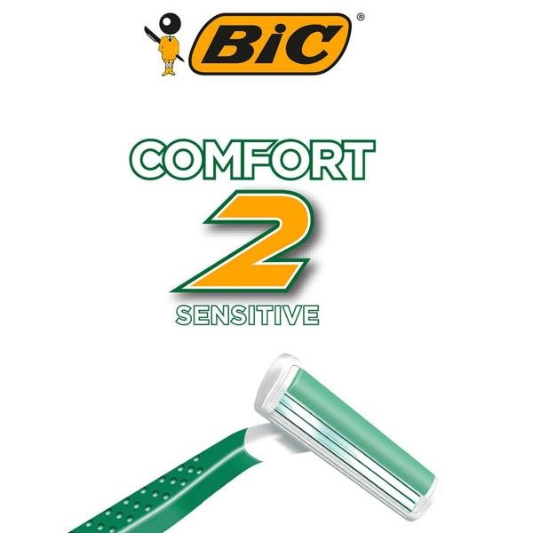 Pack com 5 Aparelhos de Barbear BIC Sensitive + 1 Comfort 2 Pele Sensível, Cabo Antideslizante, 891793 - PT 6 UN