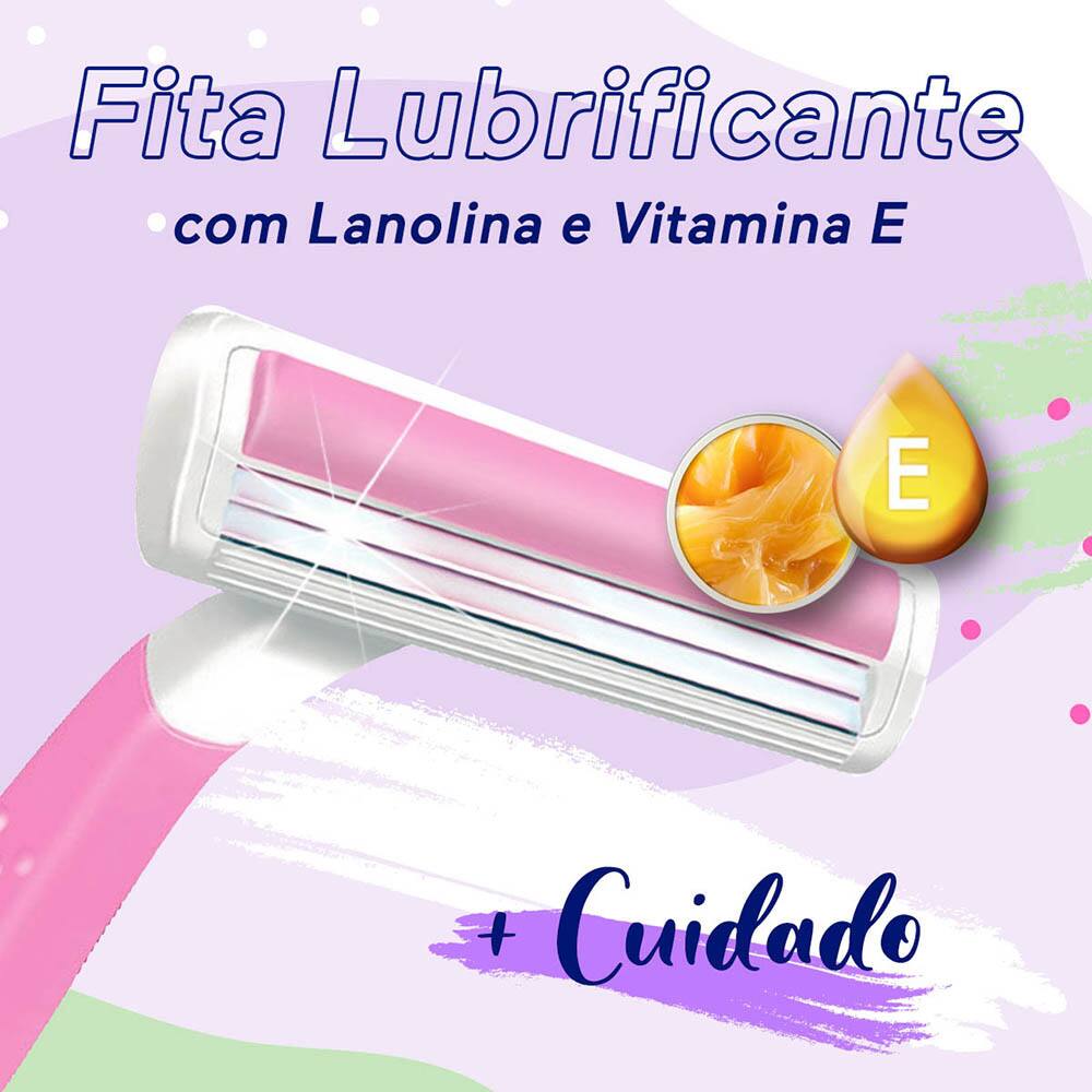 Aparelho de Depilar BIC Comfort 2 Women, 2 Lâminas, com Fita Lubrificante,  Rosa, Depilador, 856332 - BT 2 UN - Cuidados Pessoais - Kalunga