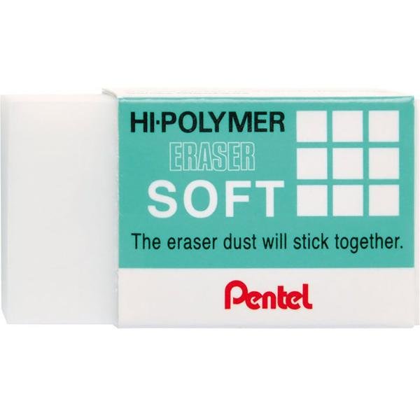 Borracha Técnica Hi-Polymer Soft, SM-ZES-08E6 - Pentel BT 1 UN