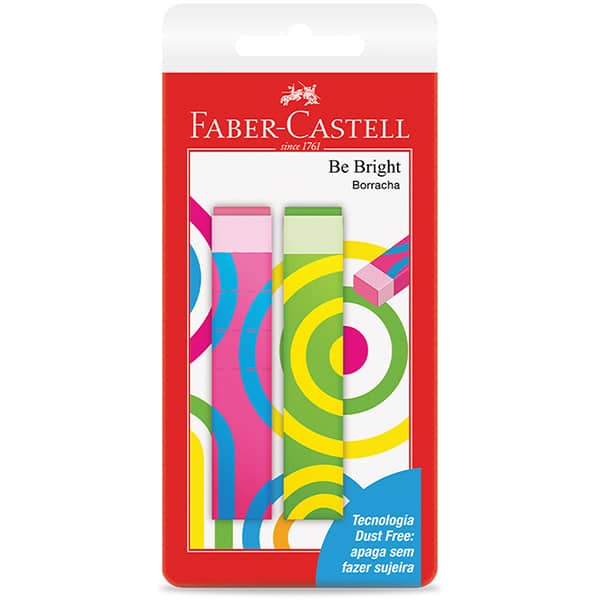 Borracha Be Bright sortidas SM/BEBRIGHT Faber-castell BT 2 UN