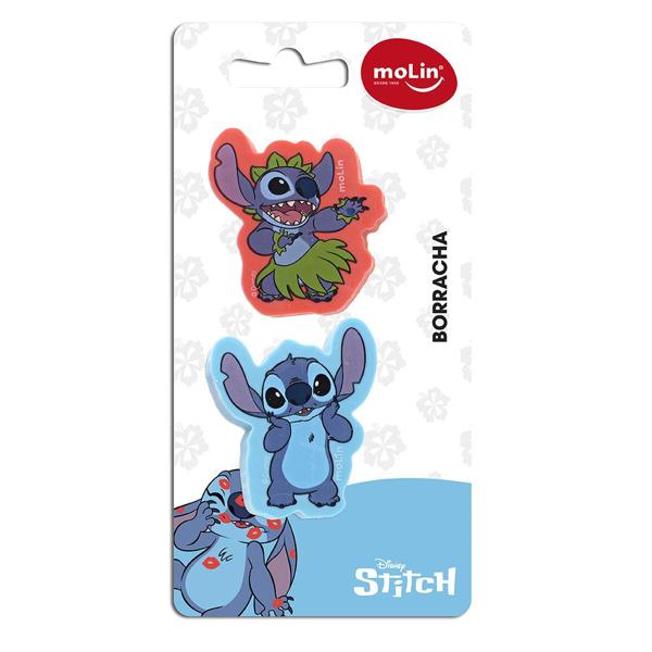 Borracha Stitch Disney, Cores Sortidas, Molin - BT 2 UN