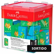 Borracha Coleção Dinossauros, Verde e Azul, Faber-Castell - DP 24 UN