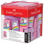 Borracha Plástica Colorida Coleção Unicórnio, Cores Sortidas, Faber-Castell DP 24 UN
