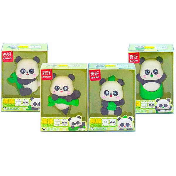 Borracha fantasia Panda, Sortido, QH-8437, Spiral Kids - BT 1 UN