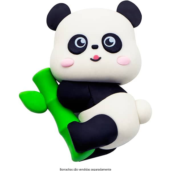 Borracha fantasia Panda, Sortido, QH-8437, Spiral Kids - BT 1 UN