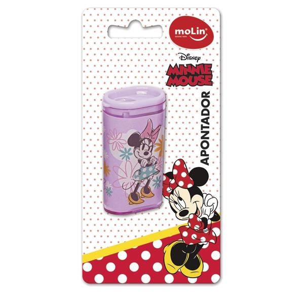 Apontador com Depósito Minnie Disney, Estampas Sortidas, Molin - BT 1 UN