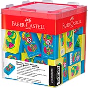 Borracha Glimmer, Botânica, Azul e Amarelo, Faber-Castell - DP 24 UN