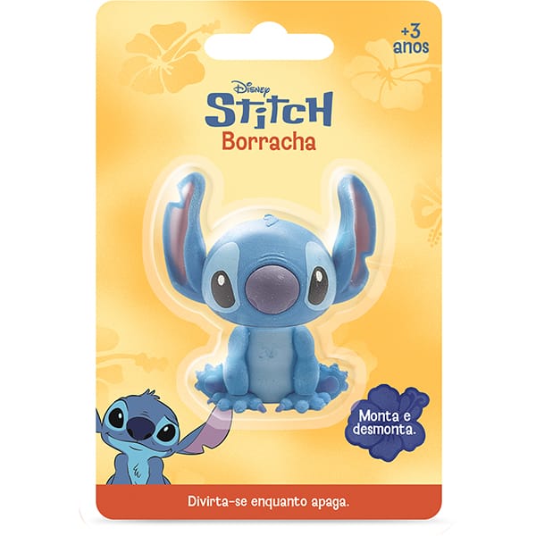 Borracha fantasia 3D, Stitch, Spiral Kids - BT 1 UN