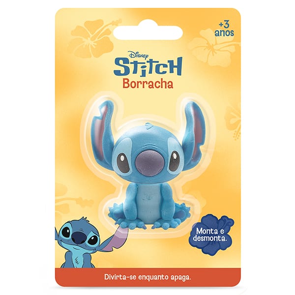 Borracha Fantasia 3D, Disney Stitch, Spiral Kids - BT 1 UN