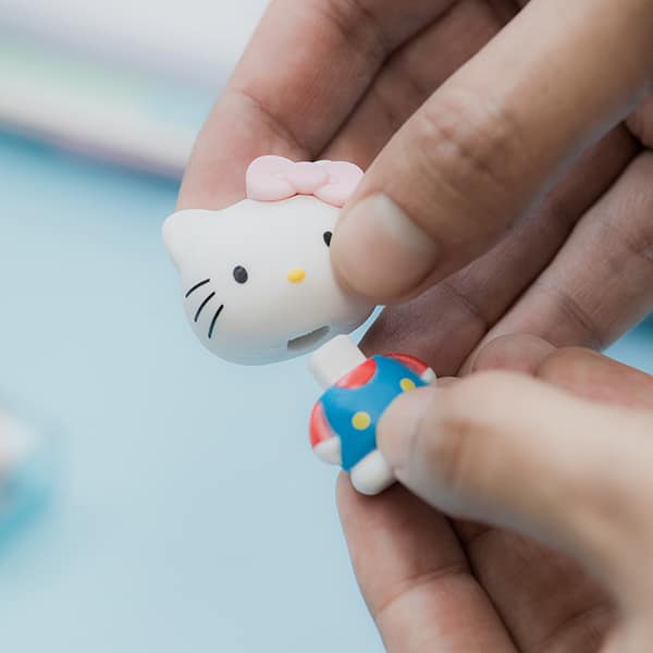 Borracha fantasia 3D, Hello Kitty, Spiral Kids - BT 1 UN Borracha fantasia 3D, Hello Kitty, Spiral Kids - BT 1 UN