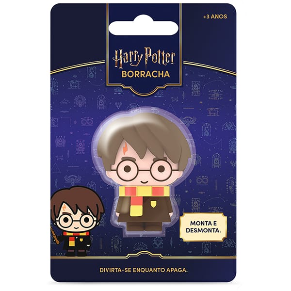 Borracha fantasia 3D, Harry Potter, Spiral Kids - BT 1 UN