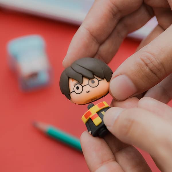 Borracha fantasia 3D, Harry Potter, Spiral Kids - BT 1 UN Borracha fantasia 3D, Harry Potter, Spiral Kids - BT 1 UN