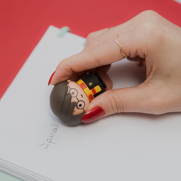 Borracha fantasia 3D, Harry Potter, Spiral Kids - BT 1 UN Borracha fantasia 3D, Harry Potter, Spiral Kids - BT 1 UN