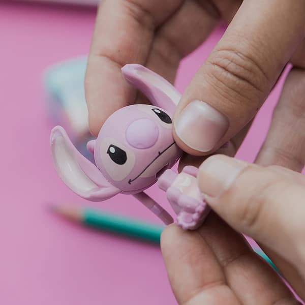 Borracha Fantasia 3D, Angel - Disney Stitch, Spiral Kids - BT 1 UN