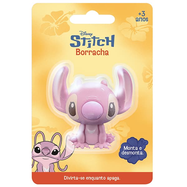 Borracha Fantasia 3D, Angel - Disney Stitch, Spiral Kids - BT 1 UN