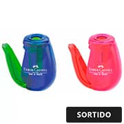 Apontador com depósito Vai e Vem, Cores sortidas, Faber-Castell - UN 1 UN