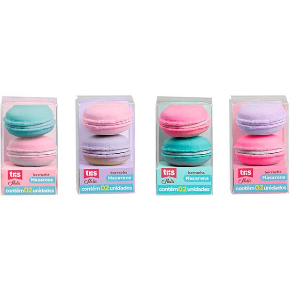 Borracha Macaron Holic Docinhos, Cores Sortidas, Tris - BT 1 UN Borracha Macaron Holic Docinhos, Cores Sortidas, Tris - BT 1 UN