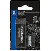 Borracha Técnica Preta Rasoplast com apontador, Staedtler - BT 2 UN Borracha Técnica Preta Rasoplast com apontador, Staedtler - BT 2 UN