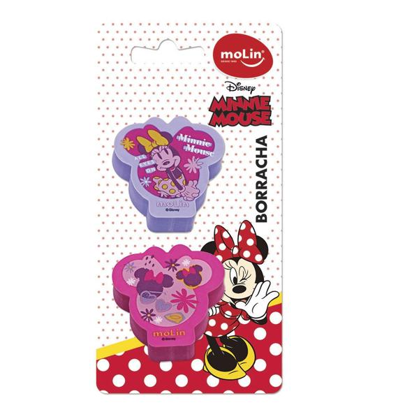 Borracha Disney Minnie, Cores Sortidas, Molin BT 2 UN